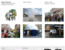 Tablet Screenshot of espacetemporaire.com